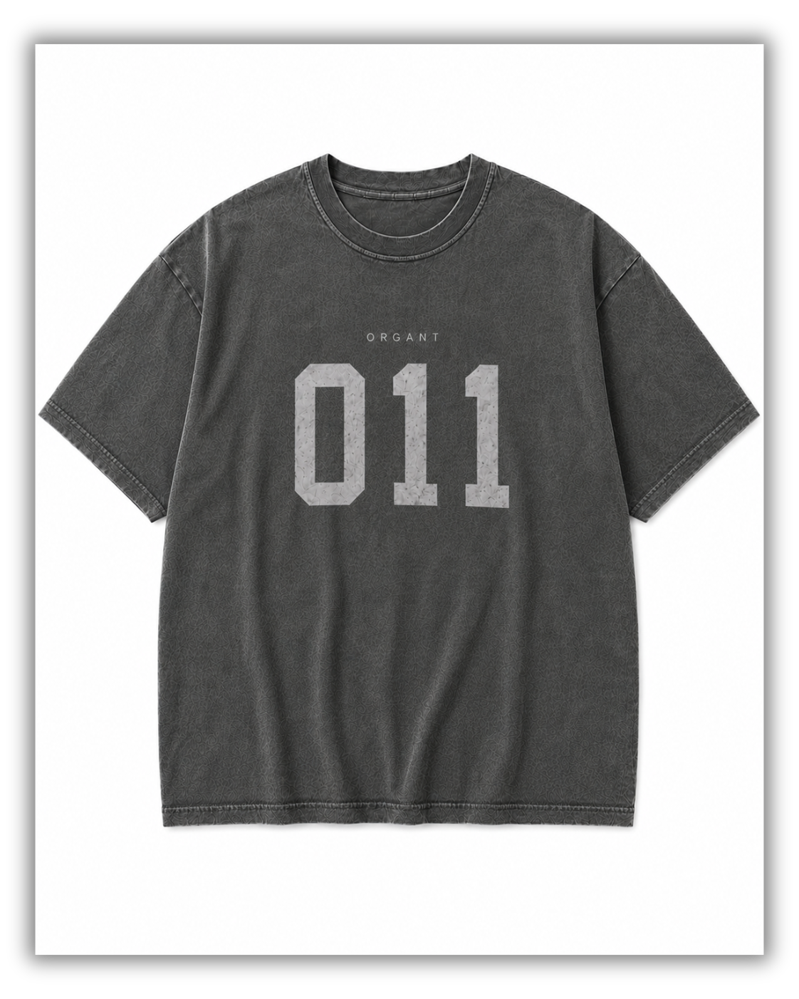 ORGANT 011 Washed Oversized Tee – Graphite