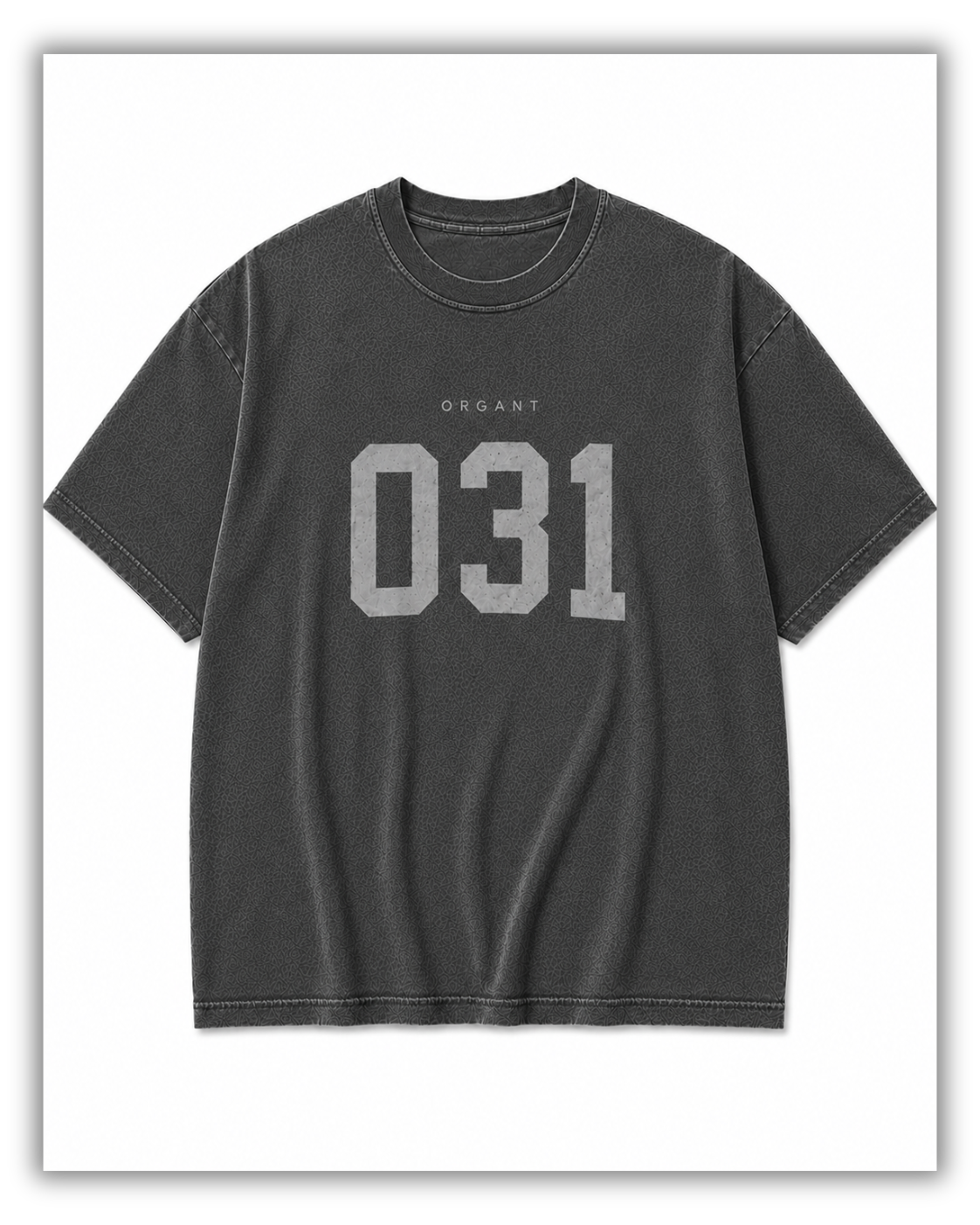 ORGANT 031 Washed Oversized Tee – Graphite