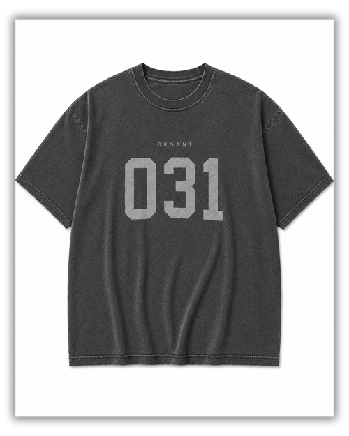 ORGANT 031 Washed Oversized Tee – Graphite