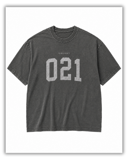 ORGANT 021 Washed Oversized Tee – Graphite