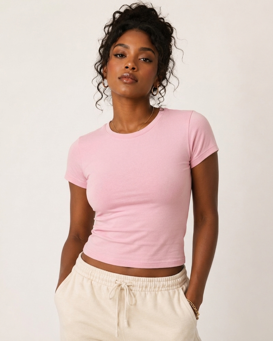 ORGANT Essential Baby Tee – Blossom Pink